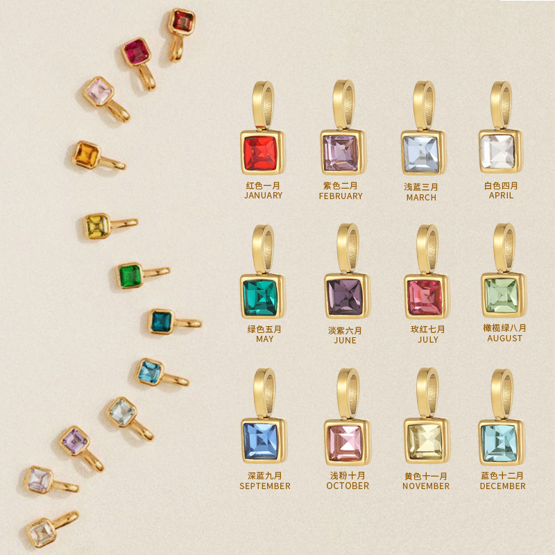 Charm Necklace Dainty - CARLIDANA Collana personalizzata regalo di compleanno