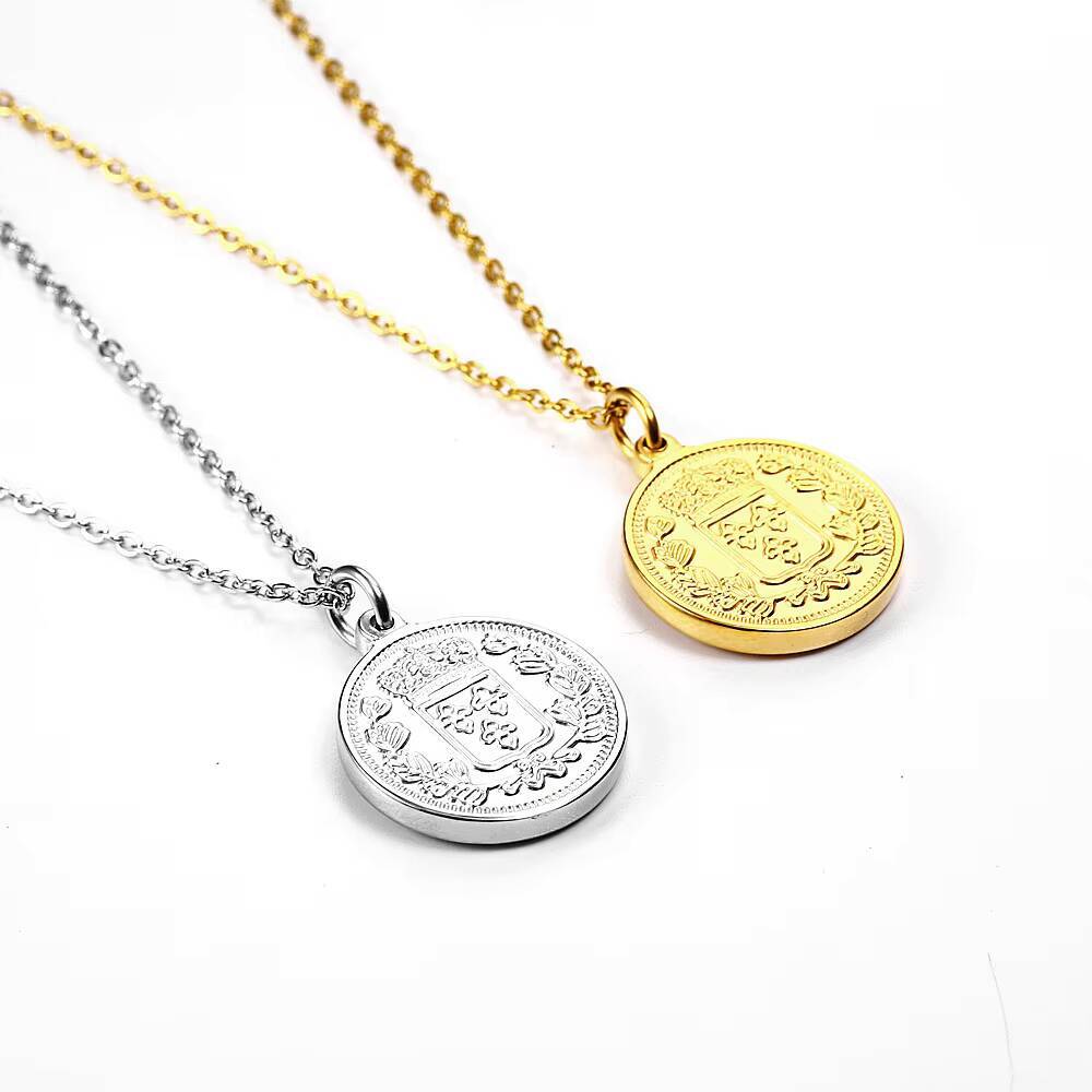 Coin Necklace Delicate - Regalo di gioielli con collana con