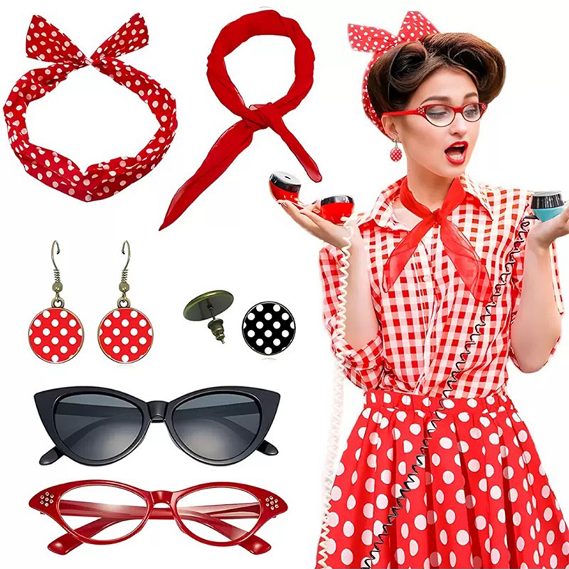 Women'S Accessories In The 1950S - Set di Accessori per Costume Anni