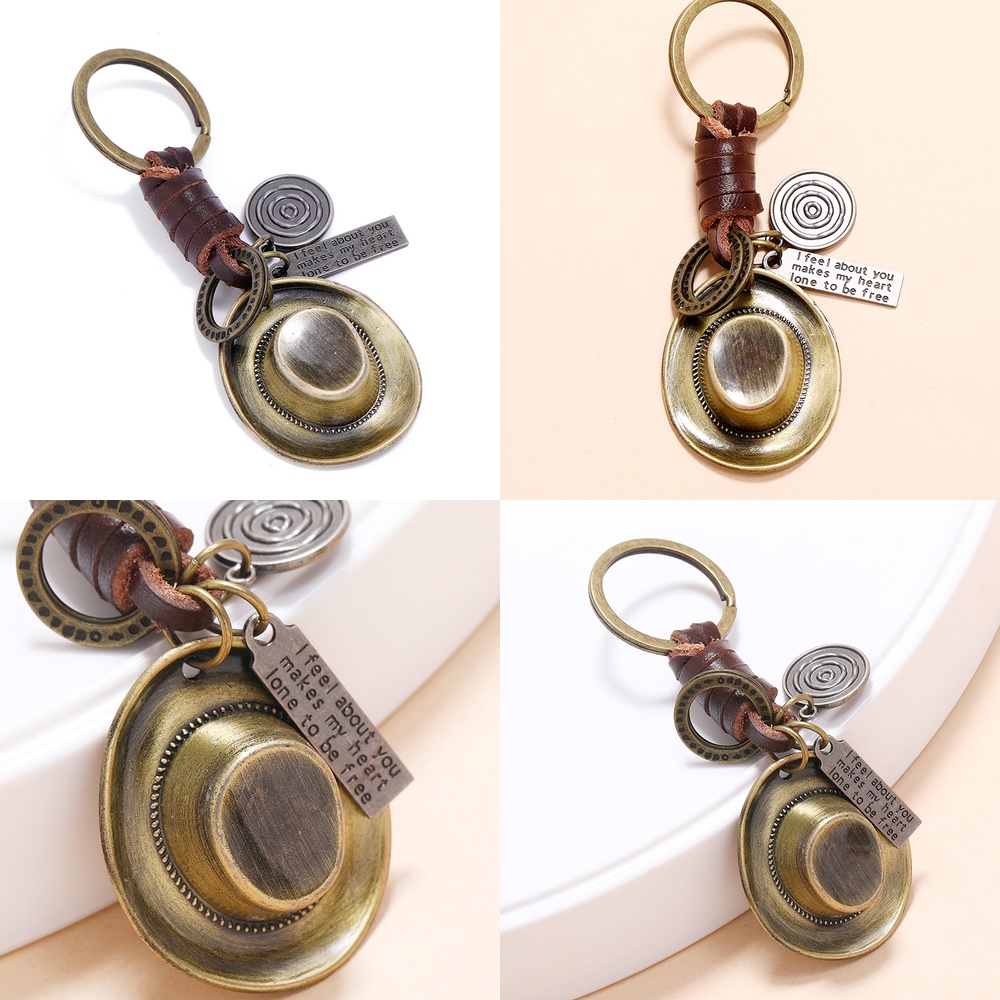 Women'S Jeep Accessories - Portachiavi in Pelle Intrecciato a Mano