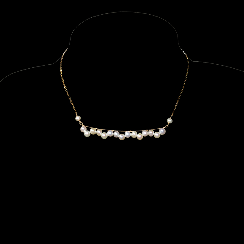 Charm Necklace Dainty - Lii Ji Collana di perle vere