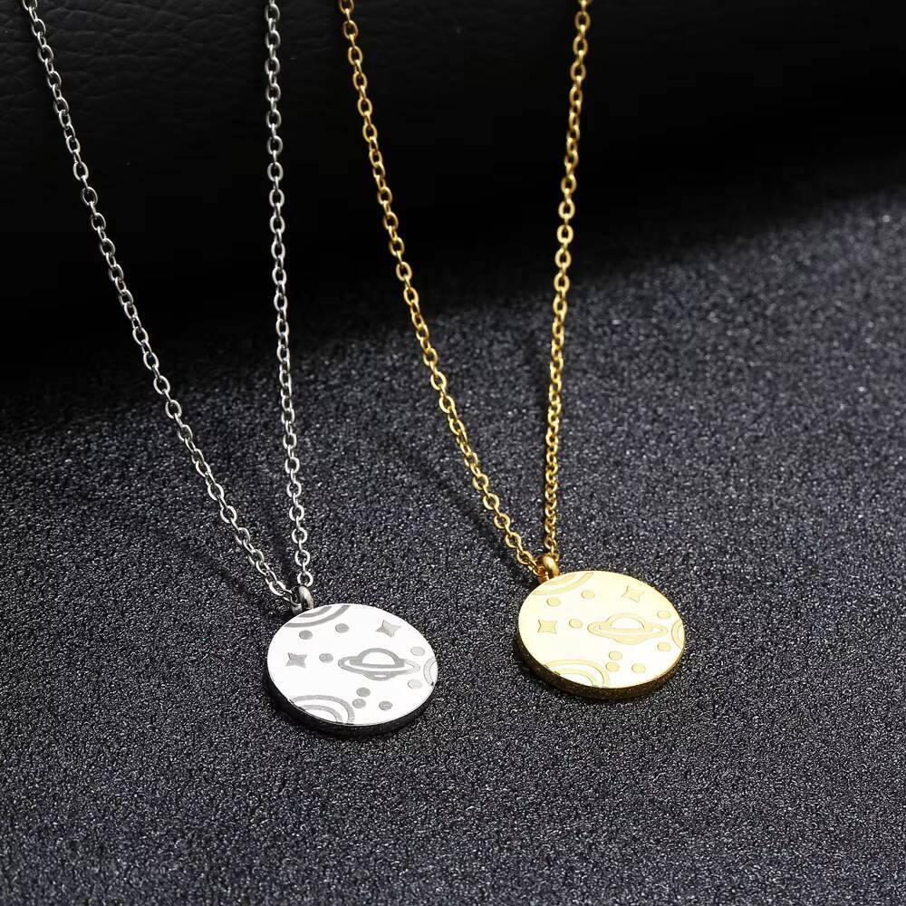 Coin Necklace Delicate - Regalo di gioielli con collana con
