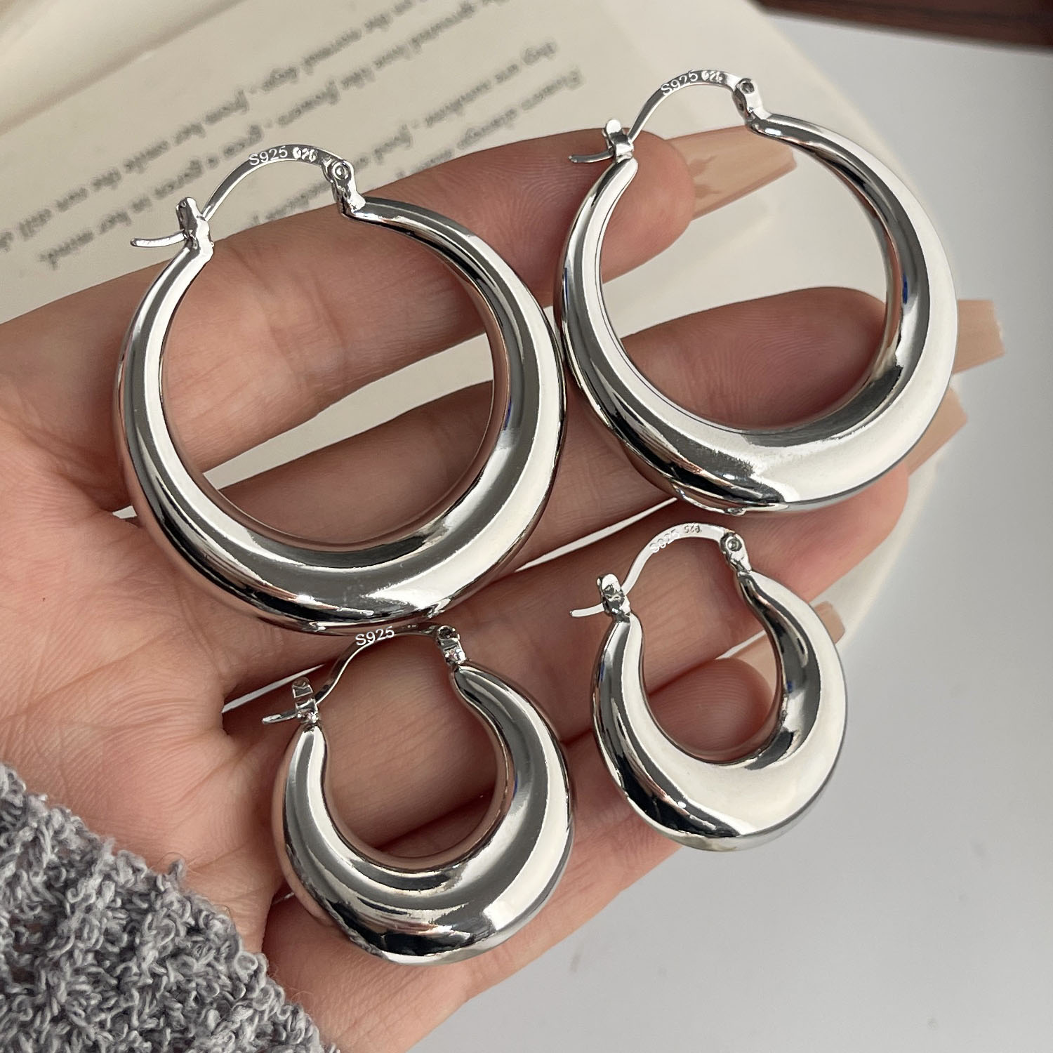 Orecchini vintage in argento s - Statement Earrings Oversized recensione e prezzo