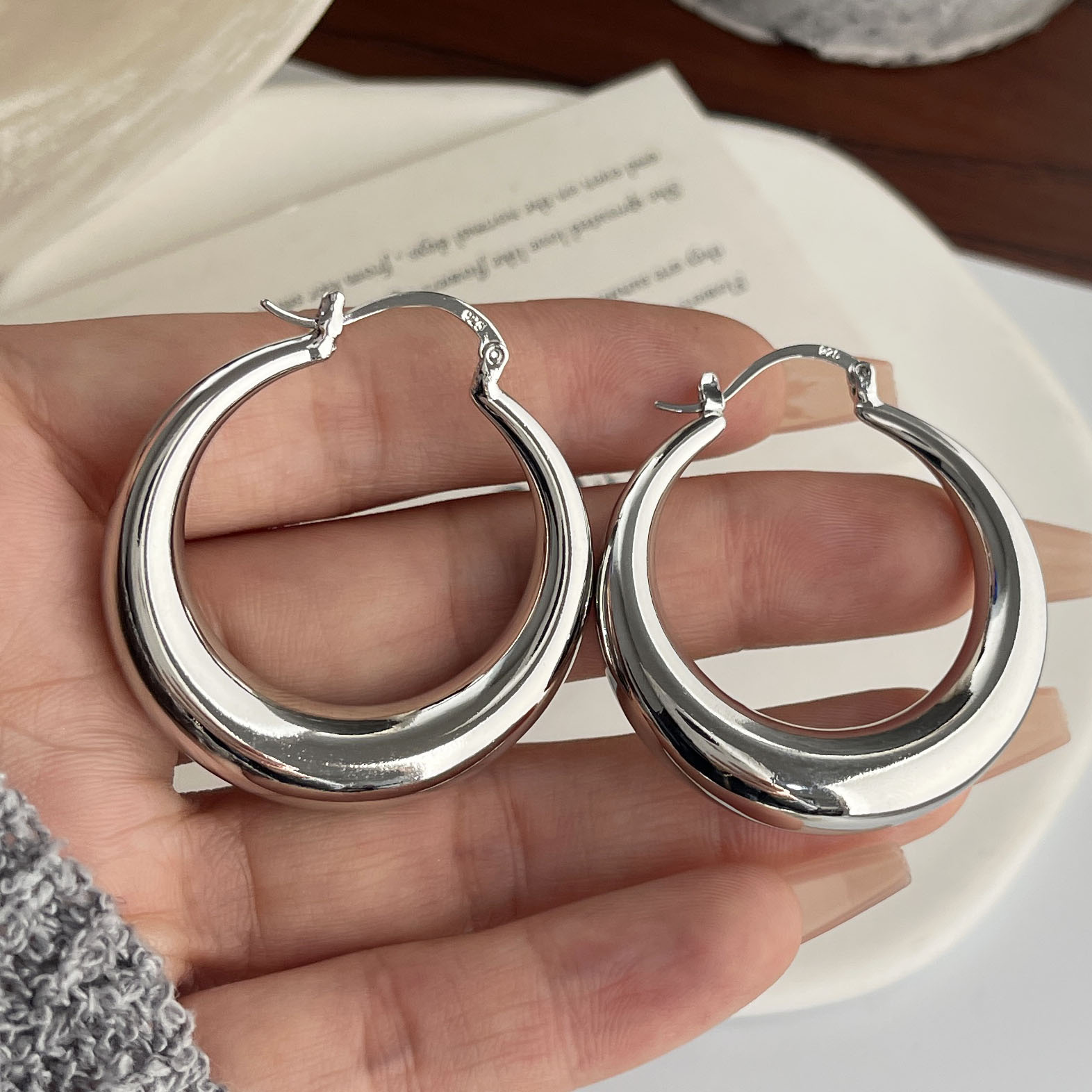 Orecchini vintage in argento s - Statement Earrings Oversized recensione e prezzo