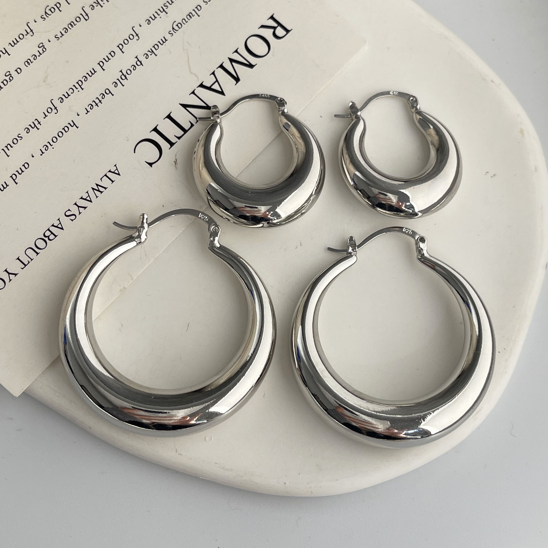 Orecchini vintage in argento s - Statement Earrings Oversized recensione e prezzo