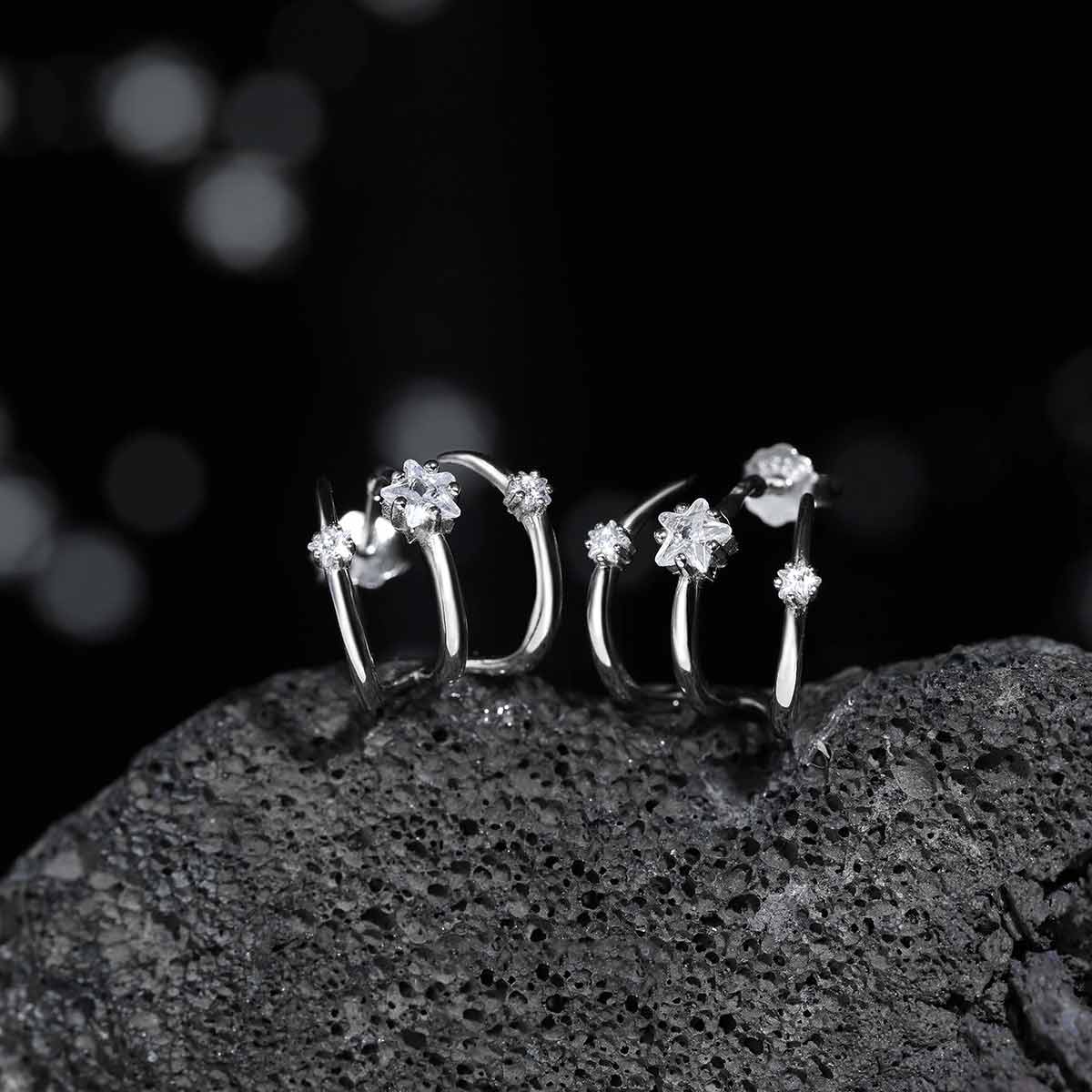 FINS Orecchini a bottone in ar - Statement Earrings Oversized recensione e prezzo