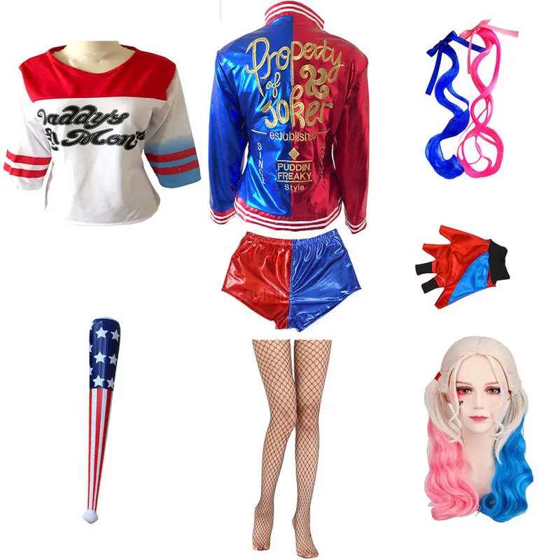 Anime Cosplay Ragazze Donne Qu - Women'S Harley Quinn Accessories recensione e prezzo