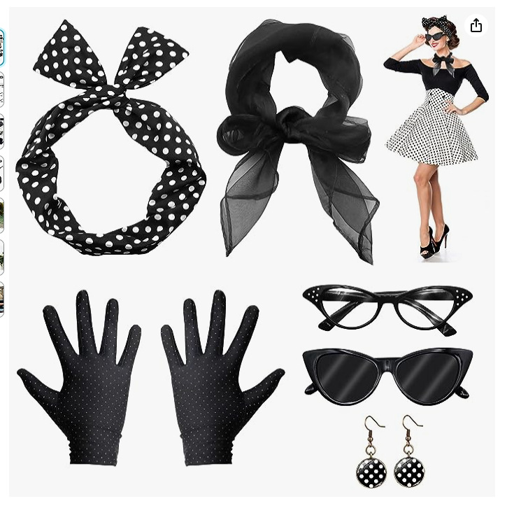 Accessori per costumi da disco - Women'S Accessories In The 1950S recensione e prezzo