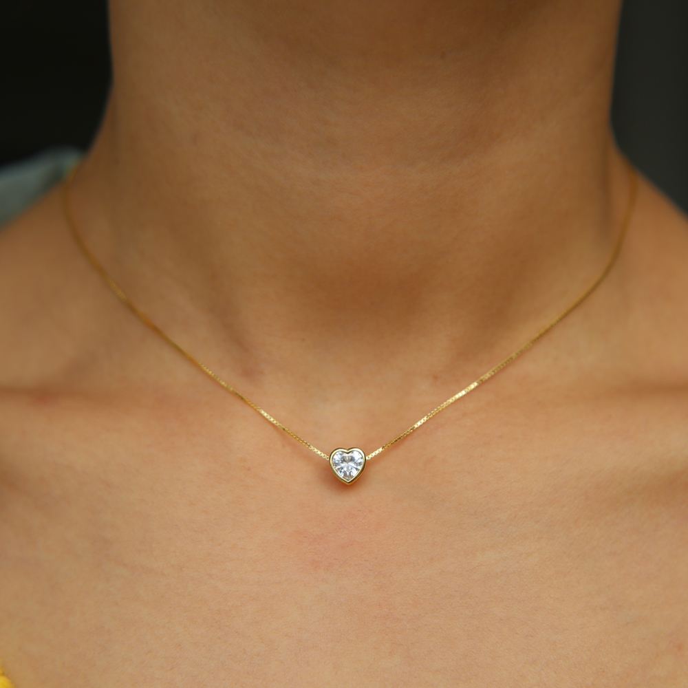 100% 925 Sterling Silver Forev - Charm Necklace Dainty recensione e prezzo
